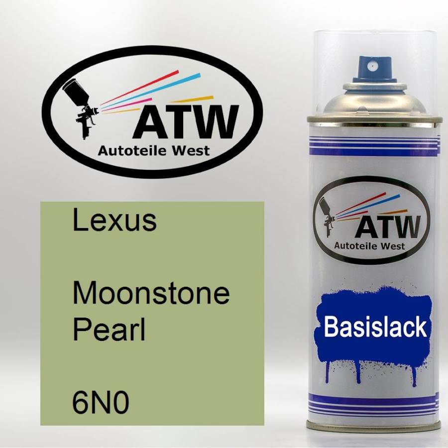 Lexus, Moonstone Pearl, 6N0: 400ml Sprühdose, von ATW Autoteile West.